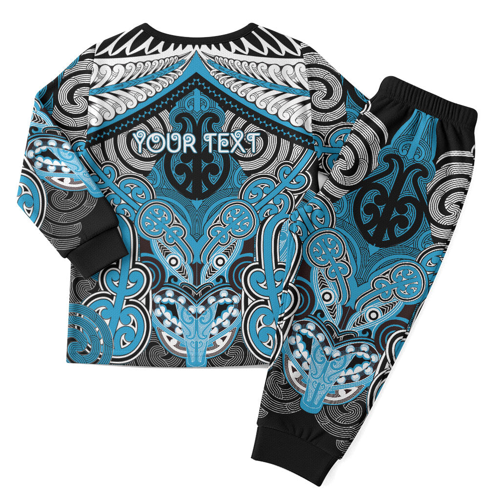 Aotearoa Iwi Ngati Porou Personalised Christmas Pajama Set Maori Kowhaiwhai Pattern LT19 - Polynesian Pride