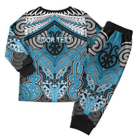 Aotearoa Iwi Ngati Porou Personalised Christmas Pajama Set Maori Kowhaiwhai Pattern LT19 - Polynesian Pride
