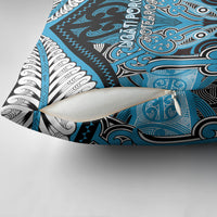 Aotearoa Iwi Ngati Porou Pillow Cover Maori Kowhaiwhai Pattern LT19 - Polynesian Pride