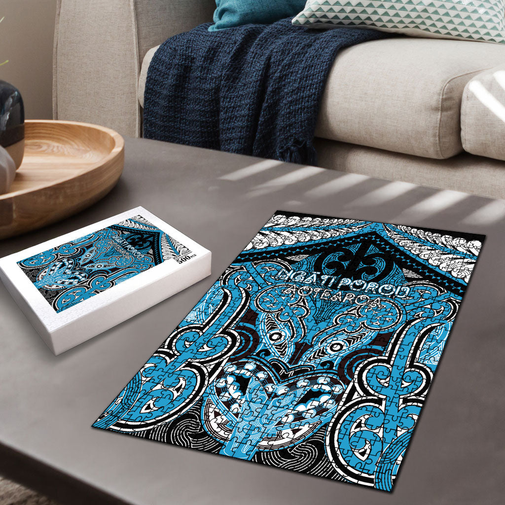 Aotearoa Iwi Ngati Porou Puzzle Maori Kowhaiwhai Pattern LT19 - Polynesian Pride