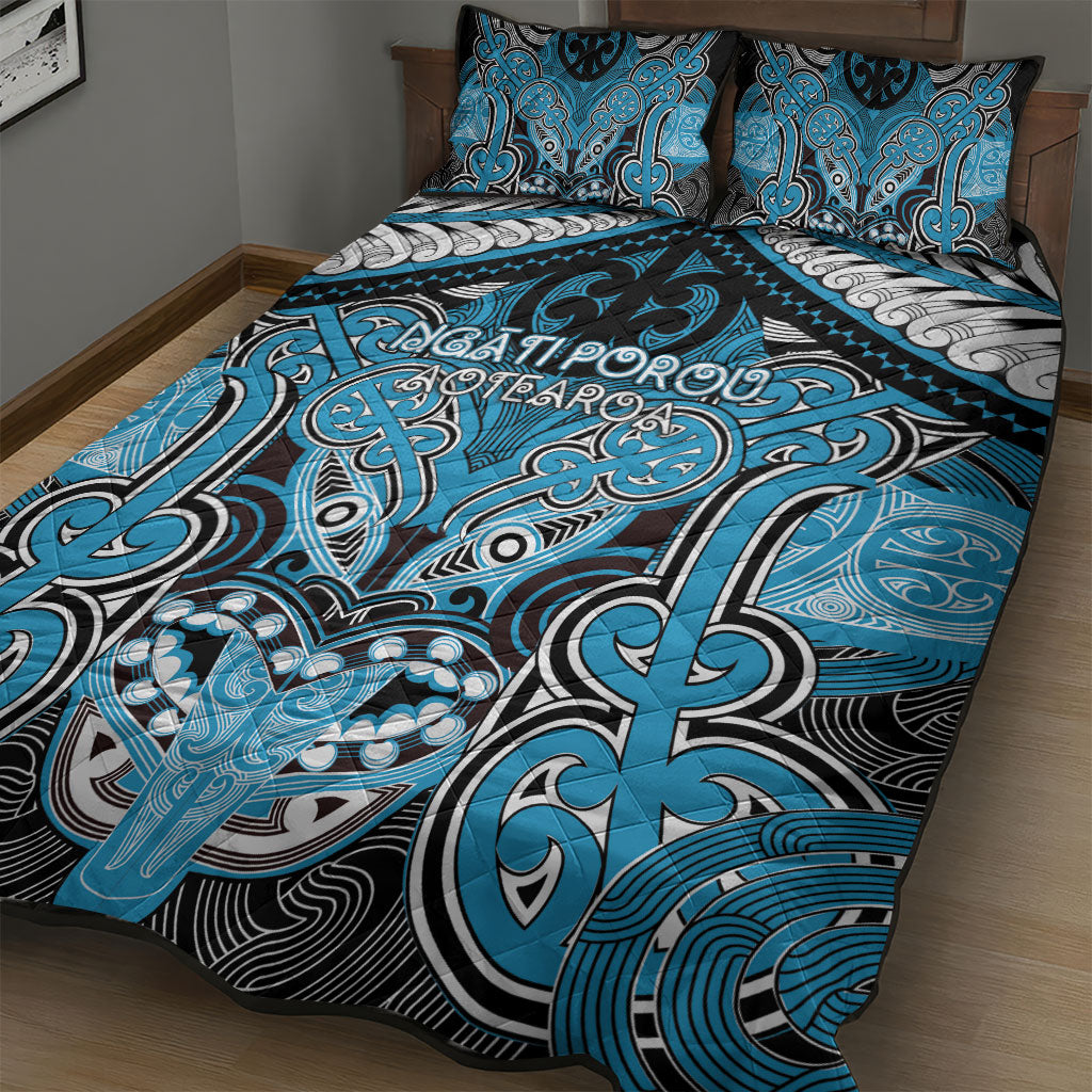 Aotearoa Iwi Ngati Porou Quilt Bed Set Maori Kowhaiwhai Pattern LT19 - Polynesian Pride