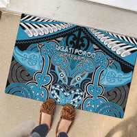Aotearoa Iwi Ngati Porou Rubber Doormat Maori Kowhaiwhai Pattern LT19 - Polynesian Pride