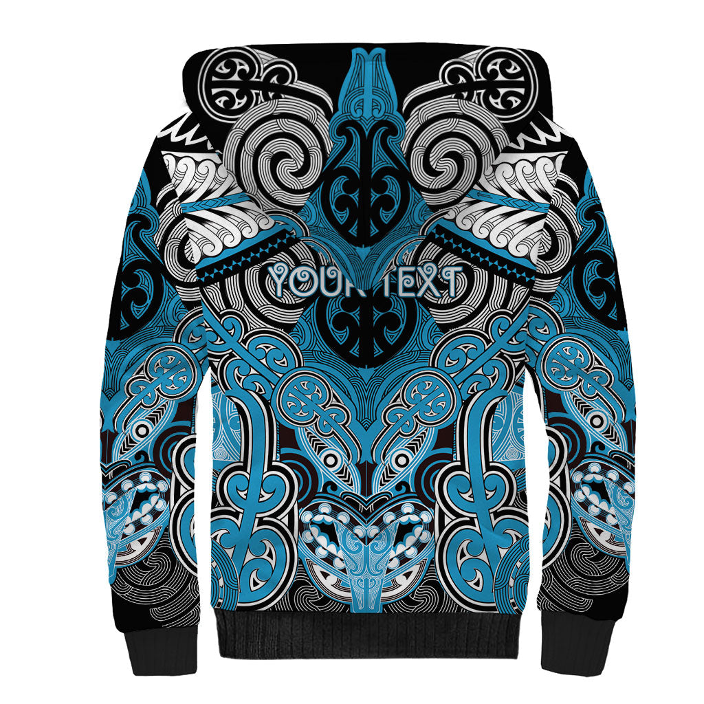 Aotearoa Iwi Ngati Porou Personalised Sherpa Hoodie Maori Kowhaiwhai Pattern LT19 - Polynesian Pride