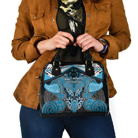 Aotearoa Iwi Ngati Porou Shoulder Handbag Maori Kowhaiwhai Pattern LT19 - Polynesian Pride