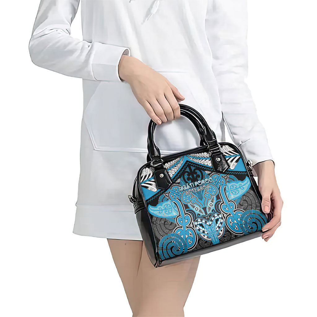 Aotearoa Iwi Ngati Porou Shoulder Handbag Maori Kowhaiwhai Pattern LT19 - Polynesian Pride