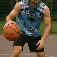 Aotearoa Iwi Ngati Porou Personalised Sleeveless Hoodie Maori Kowhaiwhai Pattern LT19 - Polynesian Pride