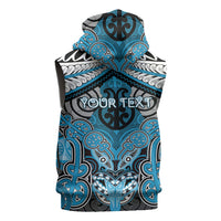 Aotearoa Iwi Ngati Porou Personalised Sleeveless Zip Hoodie Maori Kowhaiwhai Pattern LT19 - Polynesian Pride