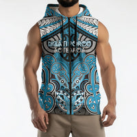 Aotearoa Iwi Ngati Porou Personalised Sleeveless Zip Hoodie Maori Kowhaiwhai Pattern LT19 - Polynesian Pride