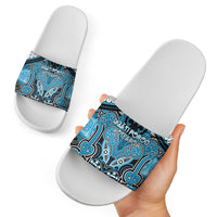 Aotearoa Iwi Ngati Porou Slide Sandals Maori Kowhaiwhai Pattern LT19 - Polynesian Pride
