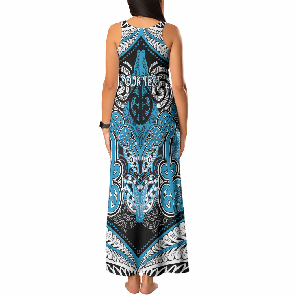 Aotearoa Iwi Ngati Porou Personalised Tank Maxi Dress Maori Kowhaiwhai Pattern LT19 - Polynesian Pride