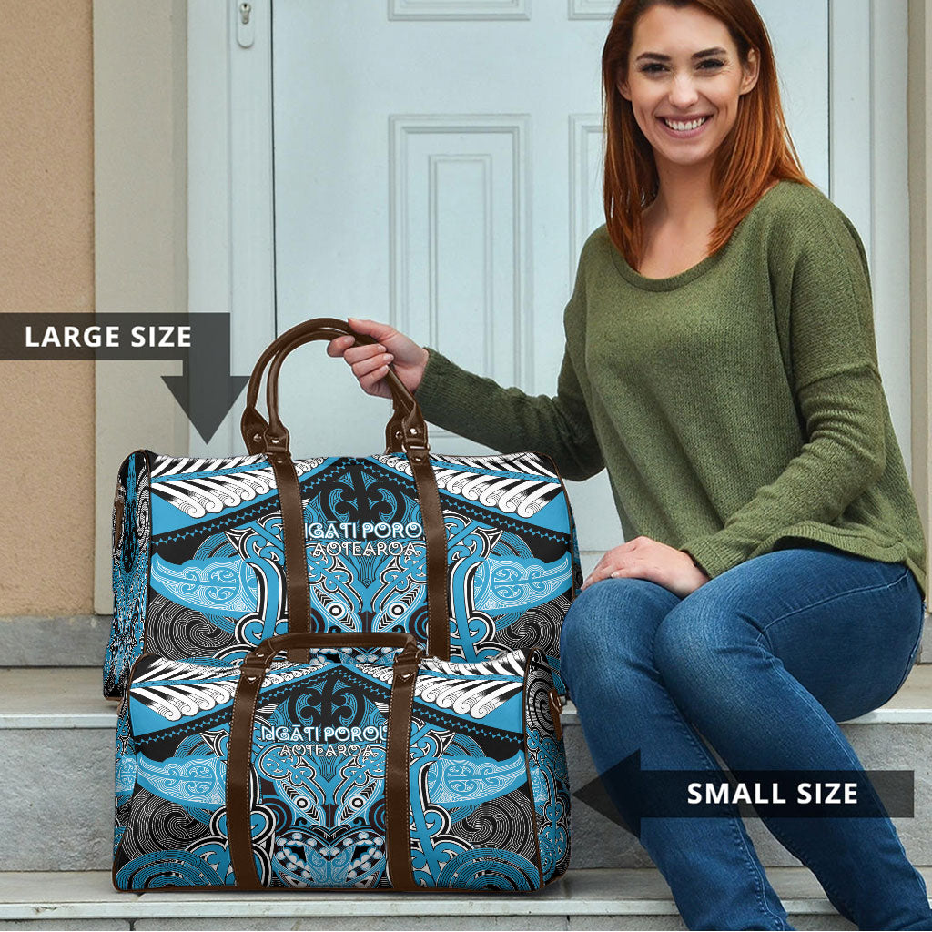 Aotearoa Iwi Ngati Porou Travel Bag Maori Kowhaiwhai Pattern LT19 - Polynesian Pride