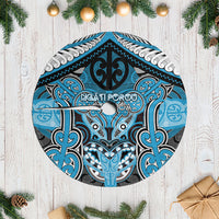 Aotearoa Iwi Ngati Porou Tree Skirt Maori Kowhaiwhai Pattern LT19 Casual Blue - Polynesian Pride