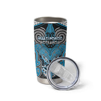 Aotearoa Iwi Ngati Porou Personalised Tumbler Cup Maori Kowhaiwhai Pattern LT19 - Polynesian Pride
