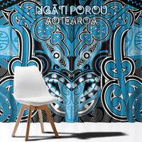 Aotearoa Iwi Ngati Porou Window Curtain Maori Kowhaiwhai Pattern LT19 - Polynesian Pride