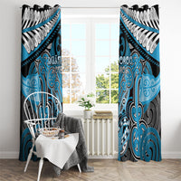 Aotearoa Iwi Ngati Porou Window Curtain Maori Kowhaiwhai Pattern LT19 - Polynesian Pride