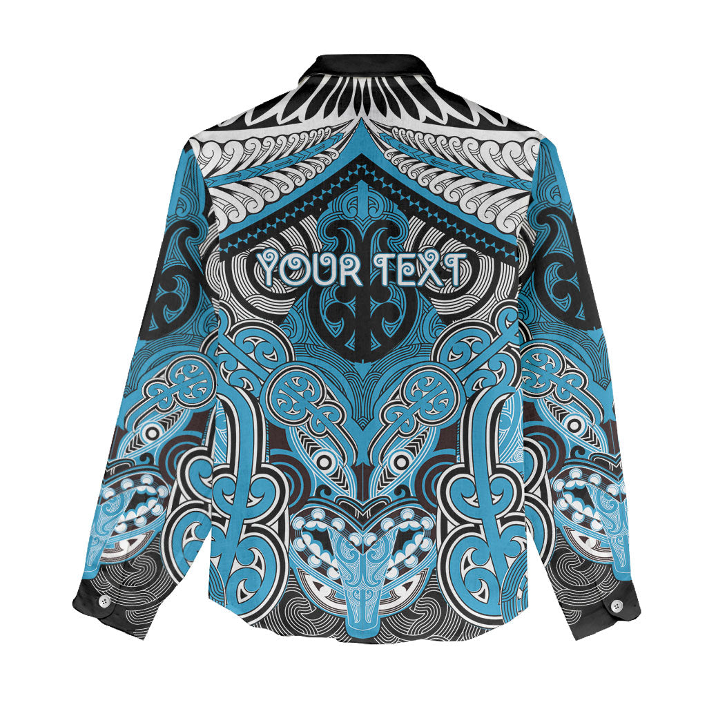 Aotearoa Iwi Ngati Porou Personalised Women Casual Shirt Maori Kowhaiwhai Pattern LT19 - Polynesian Pride