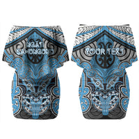 Aotearoa Iwi Ngati Kahungunu Personalised Couples Matching Off Shoulder Short Dress and Hawaiian Shirt Maori Kowhaiwhai Pattern LT19 - Polynesian Pride