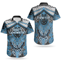 Aotearoa Iwi Ngati Kahungunu Personalised Couples Matching Puletasi and Hawaiian Shirt Maori Kowhaiwhai Pattern LT19 - Polynesian Pride
