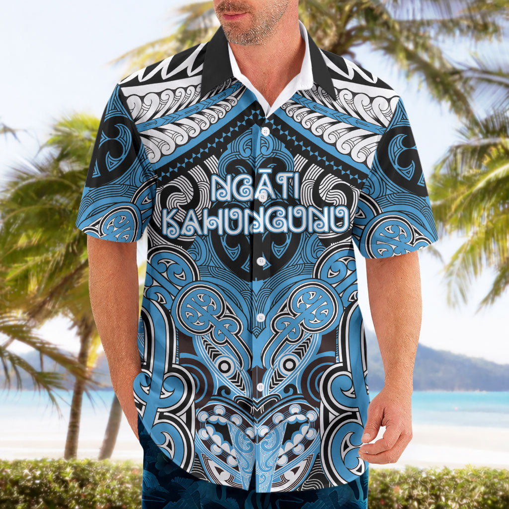 Aotearoa Iwi Ngati Kahungunu Personalised Hawaiian Shirt Maori Kowhaiwhai Pattern