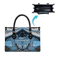 Aotearoa Iwi Ngati Kahungunu Leather Bag Maori Kowhaiwhai Pattern LT19 - Polynesian Pride