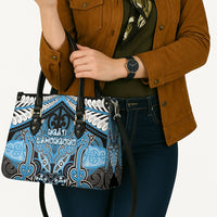 Aotearoa Iwi Ngati Kahungunu Leather Bag Maori Kowhaiwhai Pattern LT19 - Polynesian Pride