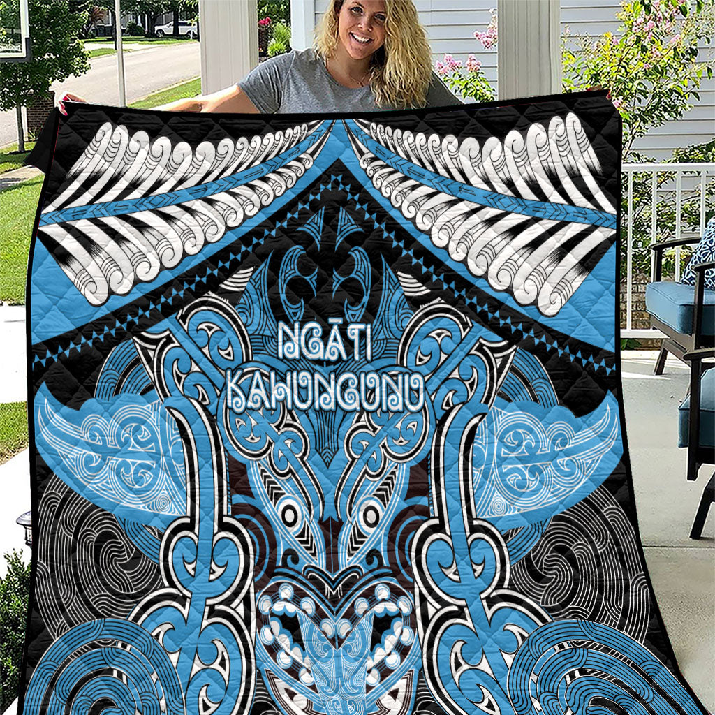 Aotearoa Iwi Ngati Kahungunu Quilt Maori Kowhaiwhai Pattern LT19 Blue - Polynesian Pride