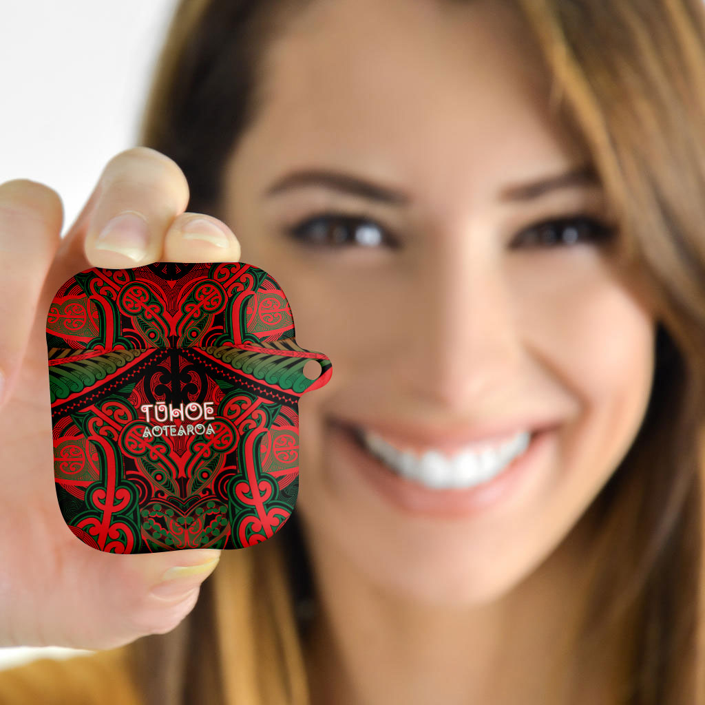 Aotearoa Iwi Tuhoe AirPods Case Maori Kowhaiwhai Pattern LT19 - Polynesian Pride