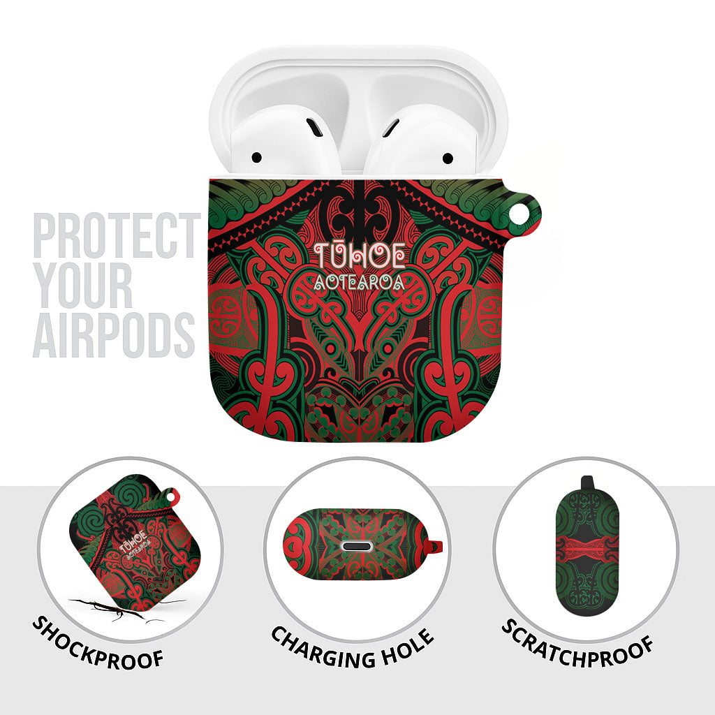 Aotearoa Iwi Tuhoe AirPods Case Maori Kowhaiwhai Pattern LT19 - Polynesian Pride