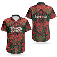 Aotearoa Iwi Tuhoe Personalised Couples Matching Mermaid Dress and Hawaiian Shirt Maori Kowhaiwhai Pattern LT19 - Polynesian Pride