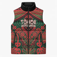 Aotearoa Iwi Tuhoe Personalised Sleeveless Puffer Jacket Maori Kowhaiwhai Pattern