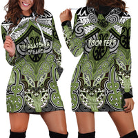 Aotearoa Iwi Whakatohea Personalised Hoodie Dress Maori Kowhaiwhai Pattern LT19 - Polynesian Pride