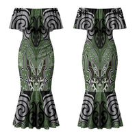 Aotearoa Iwi Ngati Awa Personalised Couples Matching Mermaid Dress and Hawaiian Shirt Maori Kowhaiwhai Pattern LT19 - Polynesian Pride