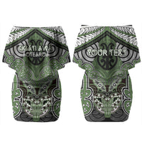 Aotearoa Iwi Ngati Awa Personalised Couples Matching Off Shoulder Short Dress and Hawaiian Shirt Maori Kowhaiwhai Pattern LT19 - Polynesian Pride