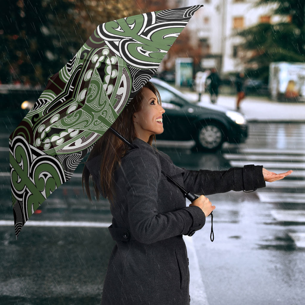 Aotearoa Iwi Ngati Awa Umbrella Maori Kowhaiwhai Pattern LT19 - Polynesian Pride