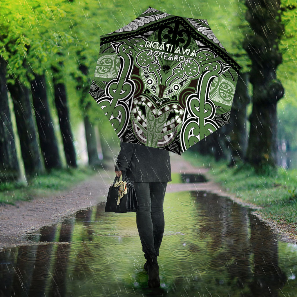 Aotearoa Iwi Ngati Awa Umbrella Maori Kowhaiwhai Pattern LT19 - Polynesian Pride