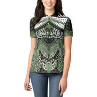 Aotearoa Iwi Ngati Awa Personalised Women Polo Shirt Maori Kowhaiwhai Pattern LT19 - Polynesian Pride