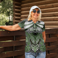 Aotearoa Iwi Ngati Awa Personalised Women Polo Shirt Maori Kowhaiwhai Pattern LT19 - Polynesian Pride