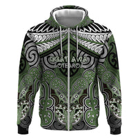 Aotearoa Iwi Ngati Awa Personalised Zip Hoodie Maori Kowhaiwhai Pattern