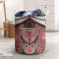 Aotearoa Iwi Rongowhakaata Laundry Basket Maori Kowhaiwhai Pattern LT19 Red - Polynesian Pride