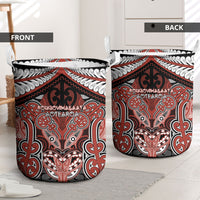 Aotearoa Iwi Rongowhakaata Laundry Basket Maori Kowhaiwhai Pattern LT19 - Polynesian Pride