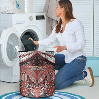 Aotearoa Iwi Rongowhakaata Laundry Basket Maori Kowhaiwhai Pattern LT19 - Polynesian Pride