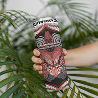 Aotearoa Iwi Rongowhakaata Personalised Skinny Tumbler Maori Kowhaiwhai Pattern LT19 - Polynesian Pride
