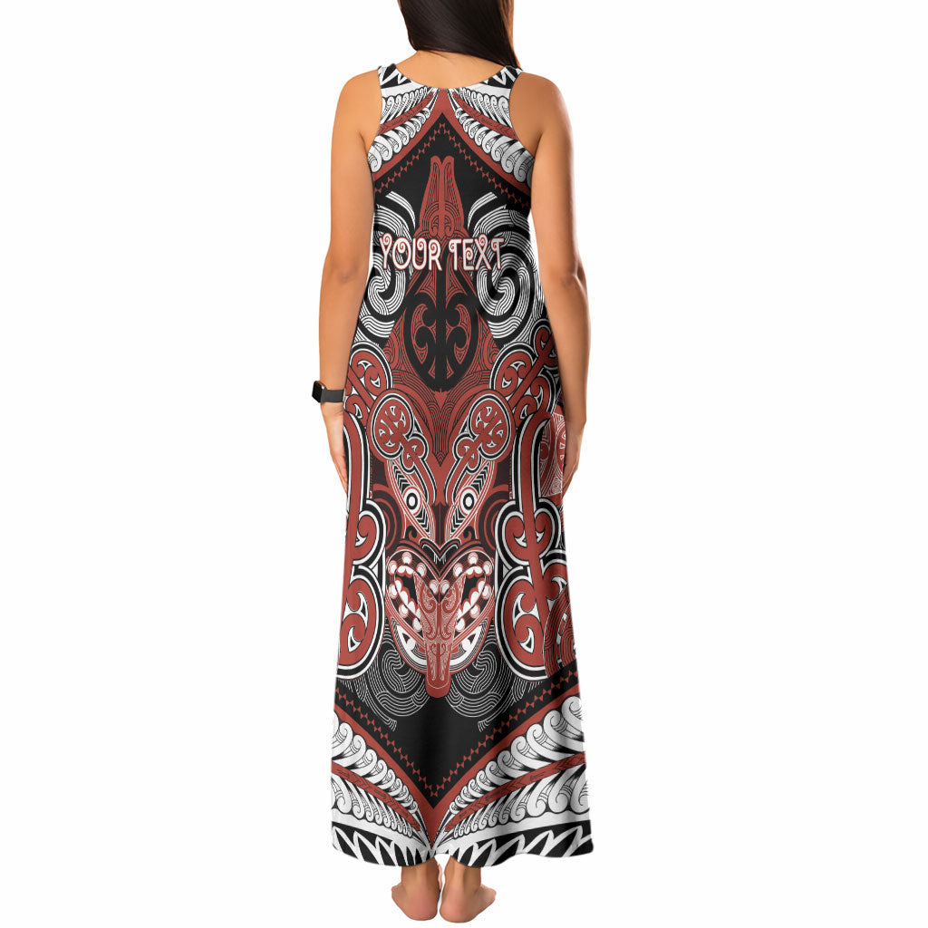 Aotearoa Iwi Rongowhakaata Personalised Tank Maxi Dress Maori Kowhaiwhai Pattern LT19 - Polynesian Pride