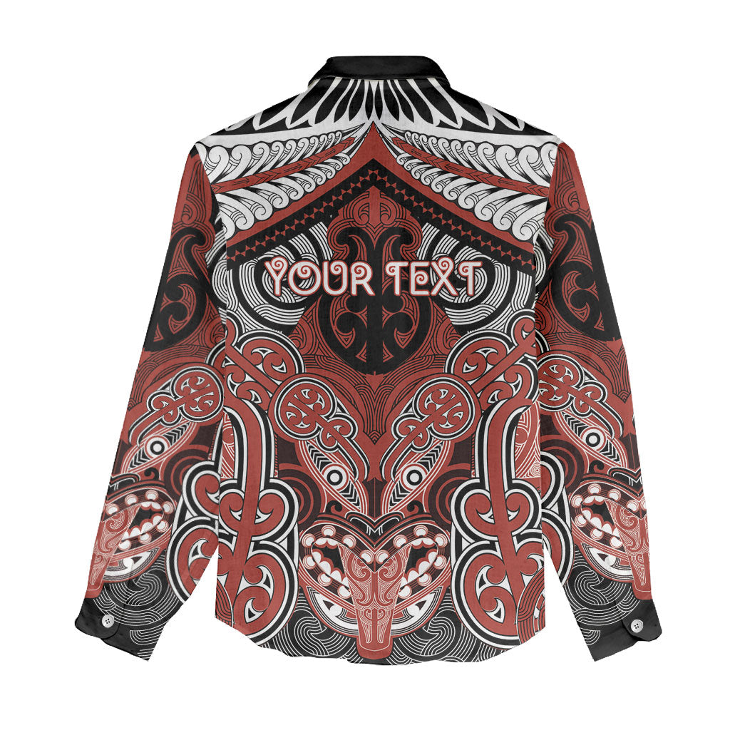 Aotearoa Iwi Rongowhakaata Personalised Women Casual Shirt Maori Kowhaiwhai Pattern LT19 - Polynesian Pride