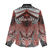 Aotearoa Iwi Rongowhakaata Personalised Women Casual Shirt Maori Kowhaiwhai Pattern LT19 - Polynesian Pride