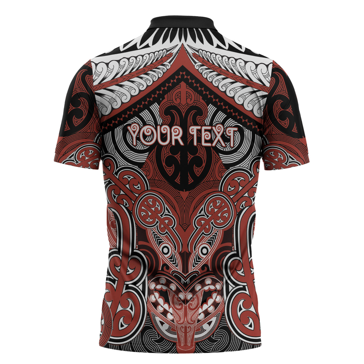 Aotearoa Iwi Rongowhakaata Personalised Zipper Polo Shirt Maori Kowhaiwhai Pattern