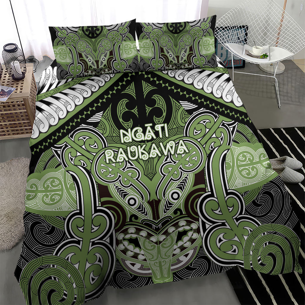 Aotearoa Iwi Ngati Raukawa Bedding Set Maori Kowhaiwhai Pattern LT19 - Polynesian Pride