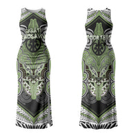 Aotearoa Iwi Ngati Raukawa Personalised Couples Matching Tank Maxi Dress and Hawaiian Shirt Maori Kowhaiwhai Pattern LT19 - Polynesian Pride