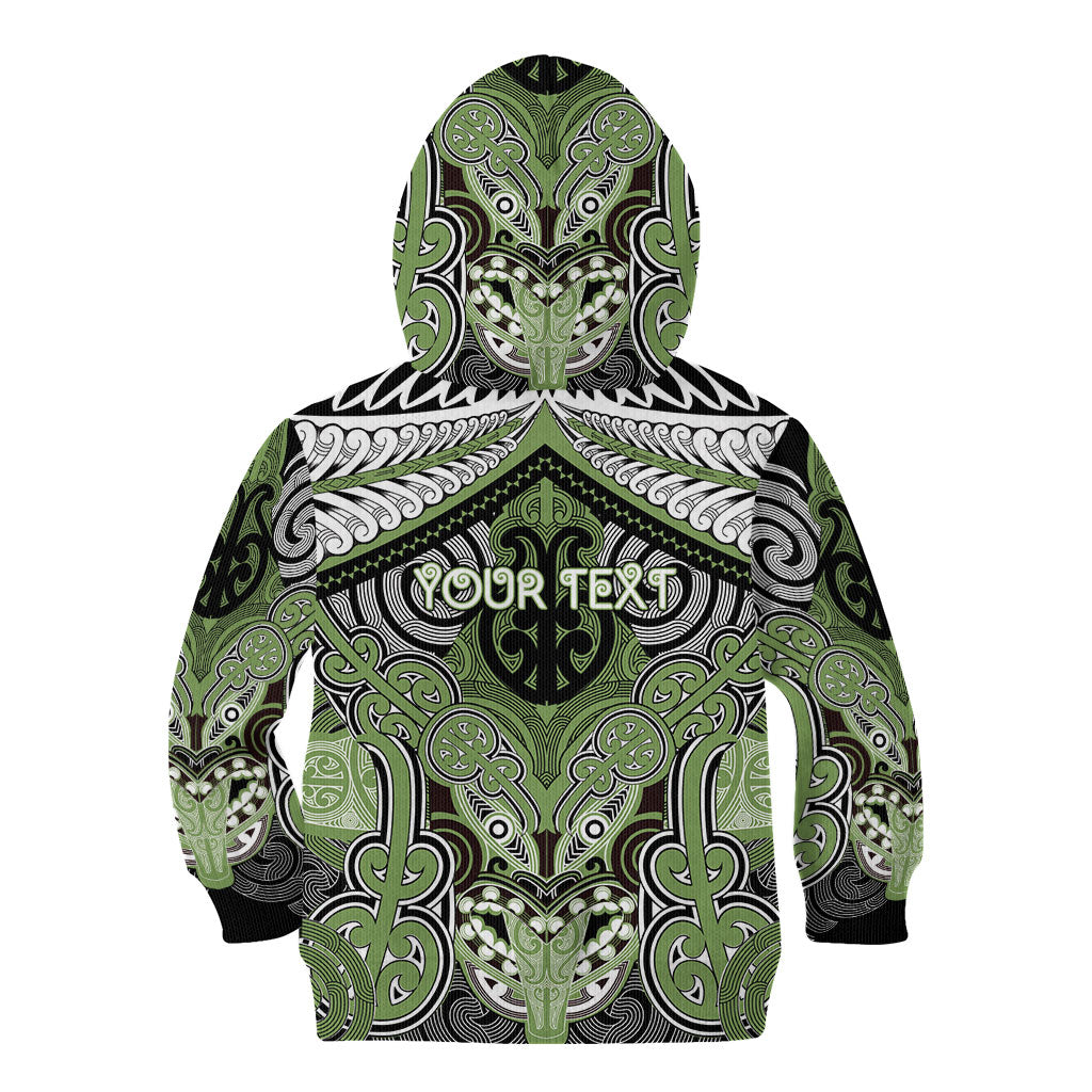Aotearoa Iwi Ngati Raukawa Personalised Kid Hoodie Maori Kowhaiwhai Pattern LT19 - Polynesian Pride