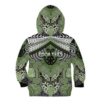 Aotearoa Iwi Ngati Raukawa Personalised Kid Hoodie Maori Kowhaiwhai Pattern LT19 - Polynesian Pride